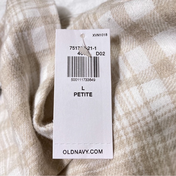 NWT Old Navy Loose Plaid Flannel Boyfriend Shirt - Picture 4 of 6